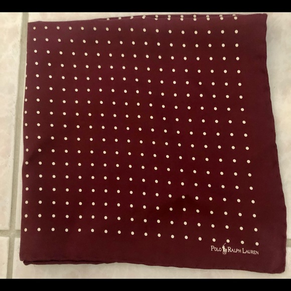 Polo Ralph Lauren 100% Silk Pocket Square - Picture 3 of 4